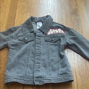 Marvel Kids Gray Denim Jacket size 6